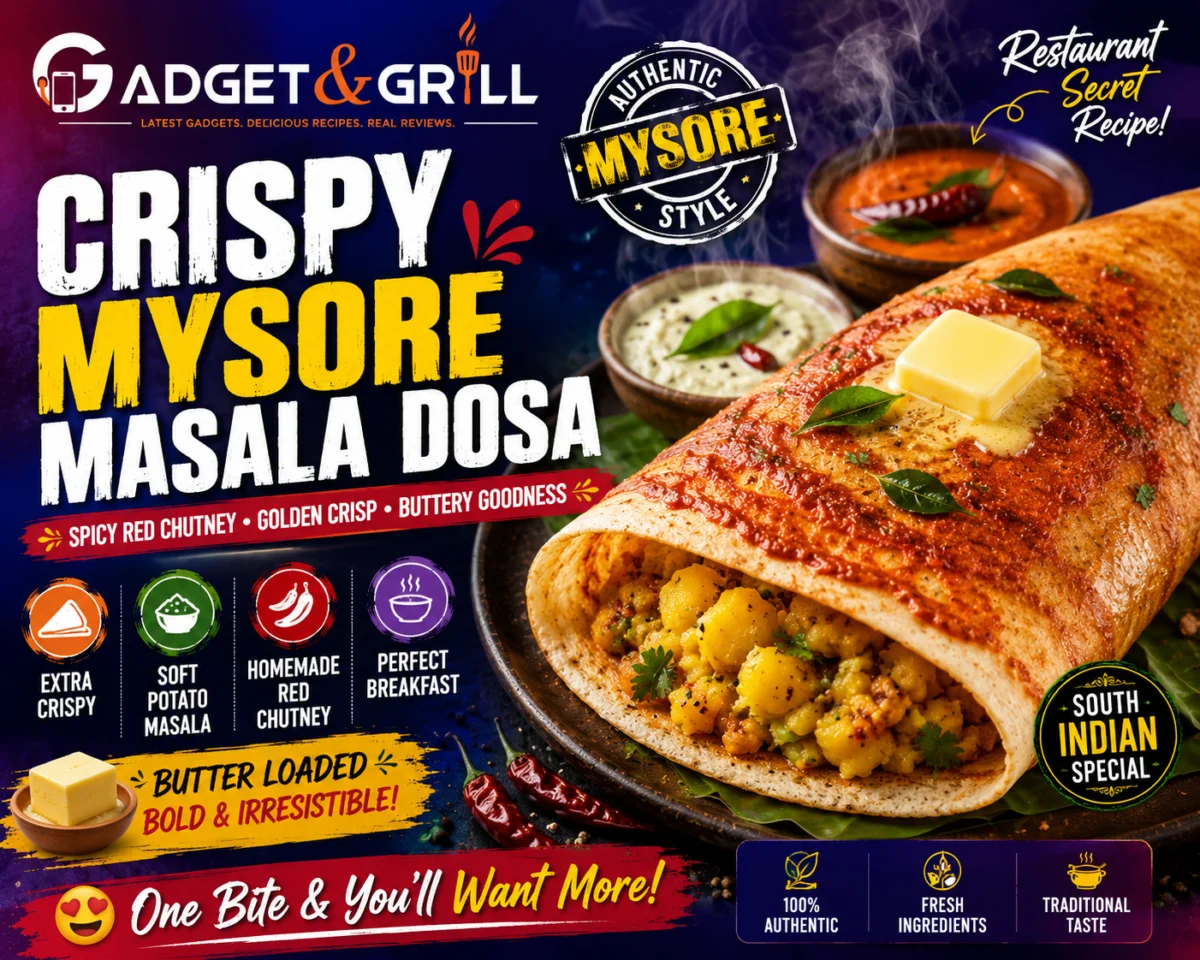 Mysore Masala Dosa Recipe