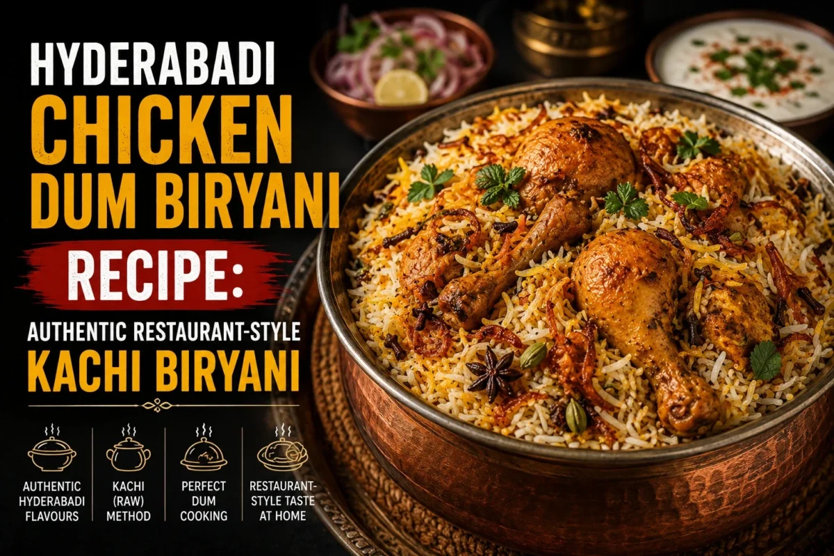 Hyderabadi Chicken Dum Biryani Recipe: Authentic Restaurant-Style Kachi Biryani